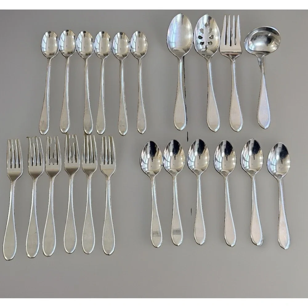 Gorham Georgetown NEW Stainless 18/8 Flatware Set Spoons And Forks